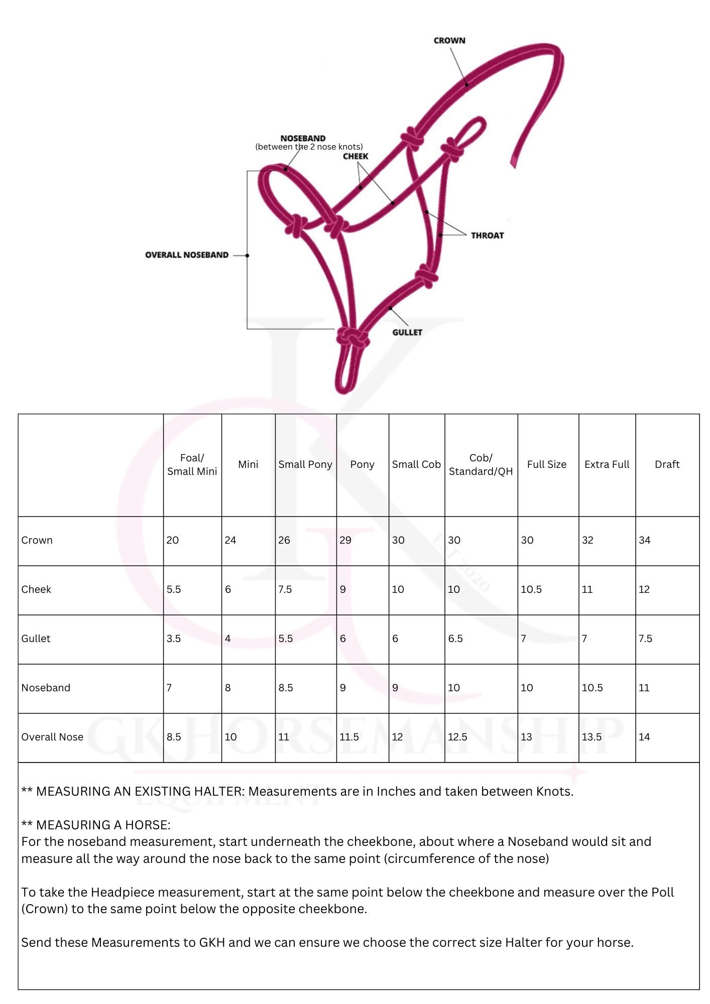 GKH Mini Halter & Rope Range